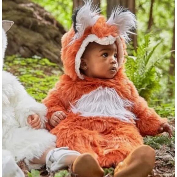 Baby Halloween Costume Pottery Barn Fox 6-12 Months Woodland Creature Fluffy - Picture 1 of 9